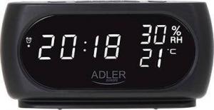 Adler Zegar - Budzik z pomiarem temperatury i wilgotności 1