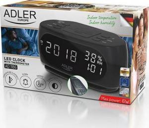 Adler Zegar - Budzik z pomiarem temperatury i wilgotności 5