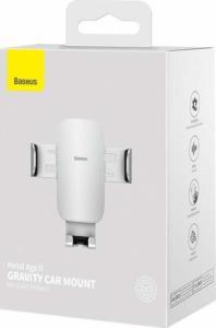 Baseus Uchwyt samochodowy do kratki Baseus Metal Age II srebrny 7