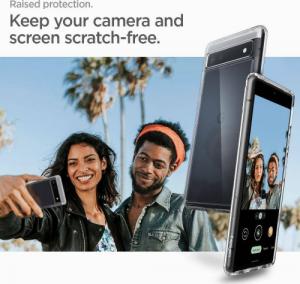 Spigen Etui Spigen Ultra Hybrid do Google Pixel 6A bezbarwne 11