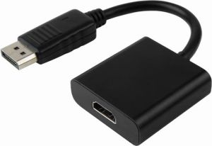 Adapter AV DisplayPort - HDMI czarny 1
