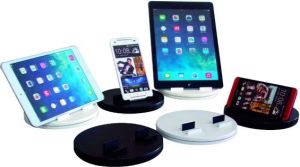 Stojak Stojak pod tablet, obrotowy, biały, No Name, do wszysktich rozmiarów tabletów i smartfonów 2