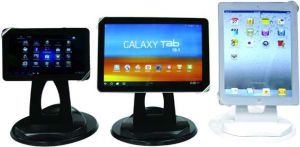 Stojak pod tablet, obrotowy, czarny 2