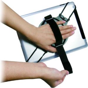 Stojak pod tablet, obrotowy, czarny 6