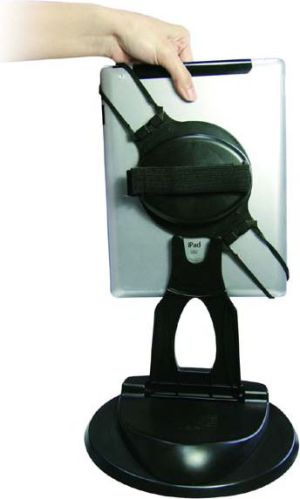 Stojak pod tablet, obrotowy, czarny 7
