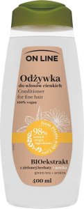 On Line On Line From Plants With Love Odżywka do włosów BIOekstrakt z Zielonej Herbaty i Arnika 400ml 1