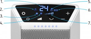 Termowentylator Yoer FARELKA Elektryczna TERMOWENTYLATOR Ceramiczny EKO Grzejnik 2000W + WENTYLATOR + Pilot - YOER Blower FH02W 5