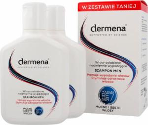 Dermena Dermena Supported By Science DUO Men Szampon hamujący wypadanie włosów 1op.-2szt (200ml) 1