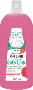 On Line On Line Kids Time Żel pod prysznic i do kąpieli 2w1 dla dzieci - zapach arbuza 980ml 1