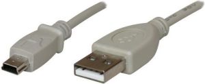 Kabel USB Logo USB-A - miniUSB 3 m Szary (10223) 2