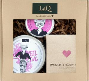 LaQ LaQ Zestaw prezentowy dla kobiet Kicia (scrub do ciała 200ml+masło do ciała 200ml+mus do ciała 100ml) 1op. 1