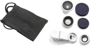 Słuchawka na telefon, z klipsem, srebrna, 3w1, No Name 6