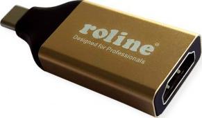 Adapter USB Roline USB-C - HDMI Złoty  (JAB-6926694) 1