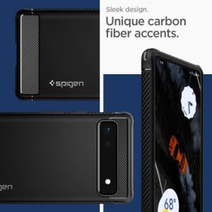 Telefon komórkowy Spigen Spigen Rugged Armor etui na telefon Google Pixel 6A czarny 6
