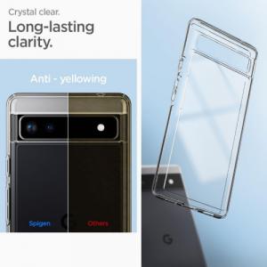 Telefon komórkowy Spigen Spigen Ultra Hybrid etui na telefon Google Pixel 6A przezroczysty 10
