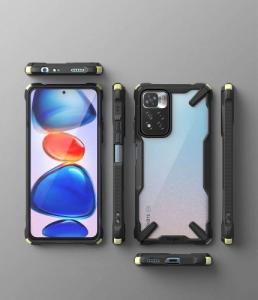 Ringke Etui Ringke Fusion X do Xiaomi Redmi Note 11 Pro+ Plus 5G Lime Glow Black 8