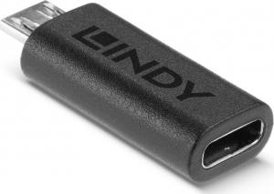 Adapter USB Lindy 41903 USB-C - microUSB Czarny  (41903) 1