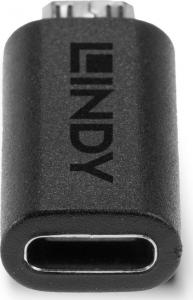 Adapter USB Lindy 41903 USB-C - MicroUSB Czarny  (41903) 2