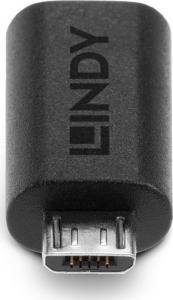 Adapter USB Lindy 41903 USB-C - MicroUSB Czarny  (41903) 3