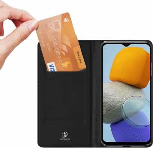 Dux Ducis Zamykane etui z klapką Dux Ducis Skin Pro skórzane do Samsung Galaxy M23 5G Czarne 3