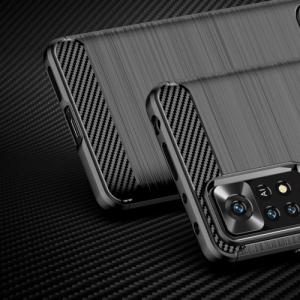 Hurtel Carbon Case elastyczne etui pokrowiec Xiaomi Redmi Note 11 Pro+ 5G / 11 Pro 5G / 11 Pro czarny 2