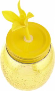 Pepco PEPCO Słoik ze słomką piknikowy Żółty 2