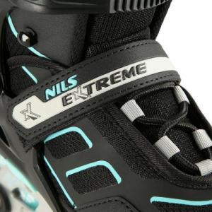 Rolki Nils Extreme NA14174A rekreacyjne regulowane czarne r. 35-38 8