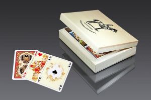 Piatnik Karty lux w pudełku z logo - 77746 1