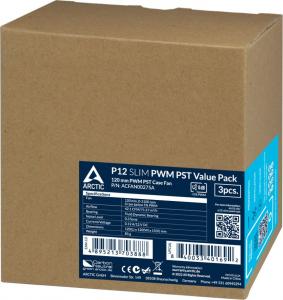 Wentylator Arctic P12 Slim PWM PST 3-pack (ACFAN00275A) 6