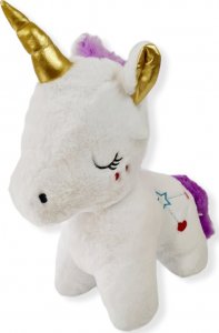 Blue Ride Jednorożec stojący maskotka pluszowa 50 cm biały 2