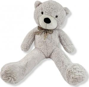 Blue Ride Klasyczny Miś Pluszowy z kokardą 160 cm GIGANT SZARY 3