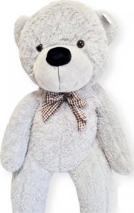 Blue Ride Klasyczny Miś Pluszowy z kokardą 160 cm GIGANT SZARY 6