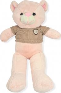 BLUBELL Maskotka Miś w ubranku na prezent 80 cm różowy 3