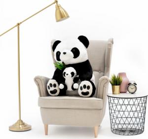 BLUBELL Maskotka pluszowa Miś Gigant Panda z dzieckiem 80 cm 1