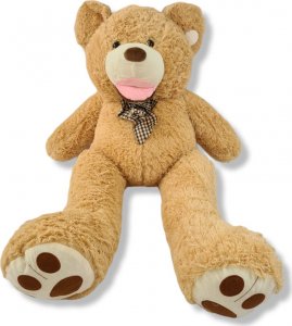 BLUBELL Miś GIGANT XXL TEDDY z kokardą 160 cm BEŻOWY 2