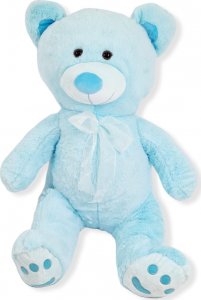 Blue Ride Miś pluszowy Duży Misiek na prezent chrzciny 70 cm Niebieski 2