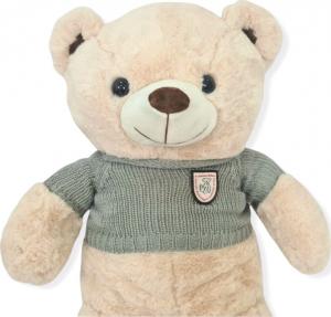 BLUBELL Miś pluszowy przytulanka pluszak w sweterku 80 cm beżowy 2