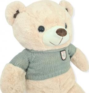 BLUBELL Miś pluszowy przytulanka pluszak w sweterku 80 cm beżowy 3