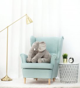 BLUBELL  Przytulanka podusia Słoń pluszowy 60 cm Szary 3