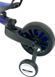 Rowerek biegowy Blue Ride Rower biegowy 4-kołowy 4w1 składany do auta Blubell 110 niebieski 6