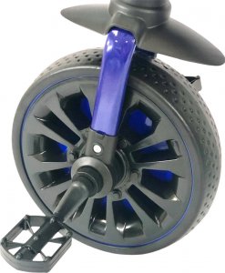 Rowerek biegowy Blue Ride Rower biegowy 4-kołowy 4w1 składany do auta Blubell 110 niebieski 8