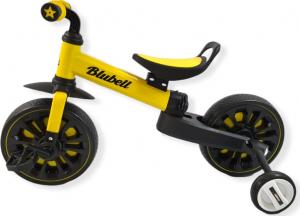 Rowerek biegowy BLUBELL dwukołowy plus koła pomocnicze 4 w 1 składany Blubell 110 żółty 2