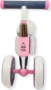 Blue Ride Rowerek biegowy jeździk pchacz dla dzieci 4kołowy 1002 różowy 5