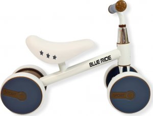 Blue Ride Rowerek chodzik regulowane siodełko prezent na roczek 1002 biały 3