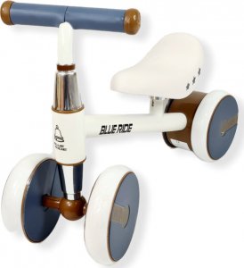Blue Ride Rowerek chodzik regulowane siodełko prezent na roczek 1002 biały 4