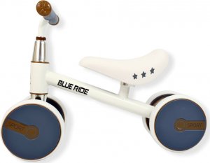 Blue Ride Rowerek chodzik regulowane siodełko prezent na roczek 1002 biały 5