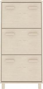 vidaXL vidaXL Szafka na buty, miodowy brąz, 59,5x35x117 cm, lita sosna 5