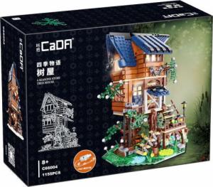 Cada Cada klocki Cztery Pory Roku Domek na drzewie 1155 el. światło LED 6