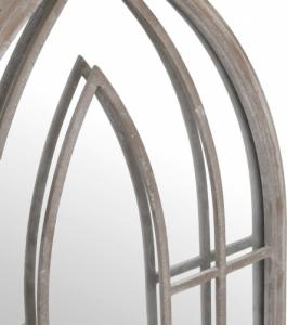 vidaXL vidaXL Lustro ogrodowe, piaskowe, 100x45 cm, żelazne 5