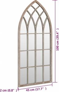 vidaXL vidaXL Lustro do wewnątrz, kolor piaskowy, 100x45 cm 6